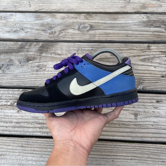 Women Size 6.5 / Size 5 Youth Rare 2009 Nike Dunk Low NYX Shoes Sneakers - Picture 4 of 9